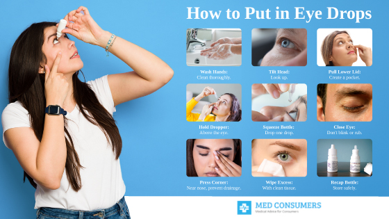 How to put in eye drops